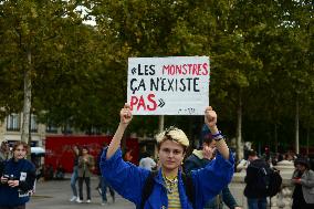 Demonstration In Support Of Gisele Pelicot - Paris