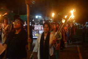 Protest By Citizens Of Siliguri Over Doctors Case Of Kolkata