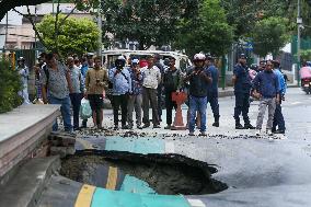 Road Caves-in In Nepal