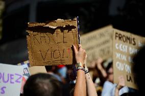 Demonstration In Support Of Gisele Pelicot - Paris