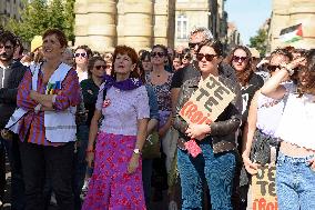 Demonstration In Support Of Gisele Pelicot - Bordeaux