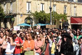 Demonstration In Support Of Gisele Pelicot - Bordeaux