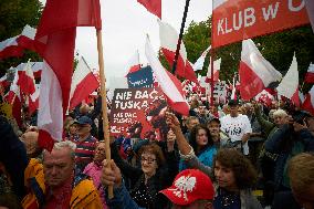 Anti-government Rally In Warsaw