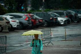 Weather And Flood Warning In Poland