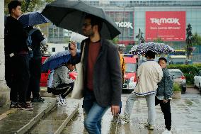 Weather And Flood Warning In Poland