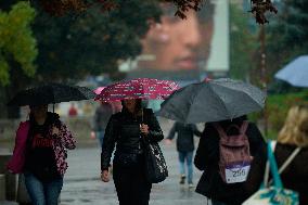 Weather And Flood Warning In Poland