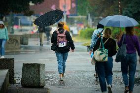 Weather And Flood Warning In Poland