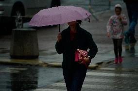 Weather And Flood Warning In Poland