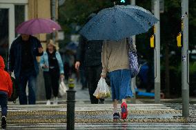 Weather And Flood Warning In Poland