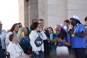 Parade Of French Athletes - Podium - Paris