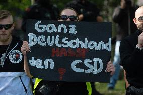 CSD In Dortmund And Counter CSD Demo From Right Wing Groups