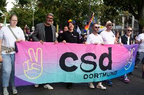 CSD In Dortmund And Counter CSD Demo From Right Wing Groups