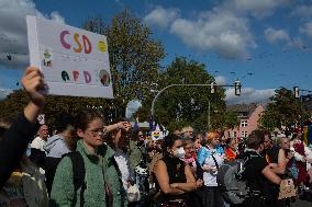 CSD In Dortmund And Counter CSD Demo From Right Wing Groups