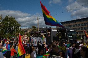 CSD In Dortmund And Counter CSD Demo From Right Wing Groups