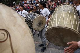 First Day Of Eight Day Long Festival Of Indrajatra.