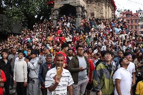 First Day Of Eight Day Long Festival Of Indrajatra.