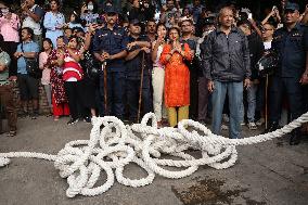 First Day Of Eight Day Long Festival Of Indrajatra.