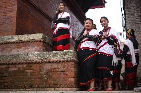 First Day Of Eight Day Long Festival Of Indrajatra.