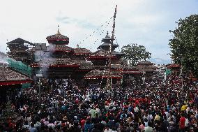 First Day Of Eight Day Long Festival Of Indrajatra.