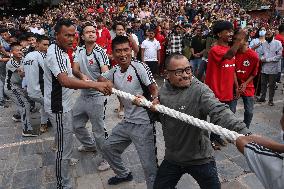 First Day Of Eight Day Long Festival Of Indrajatra.