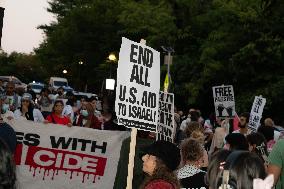 Gaza Protests At The Embassy Of Israel On The War In Gaza And The Killing Of People