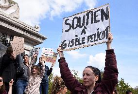 Demonstration In Support Of Gisele Pelicot - Paris