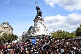 Demonstration In Support Of Gisele Pelicot - Paris