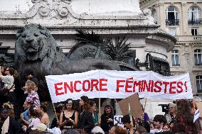 Demonstration In Support Of Gisele Pelicot - Paris