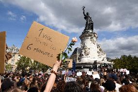 Demonstration In Support Of Gisele Pelicot - Paris