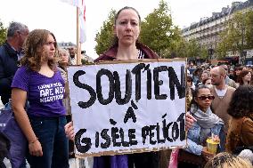 Demonstration In Support Of Gisele Pelicot - Paris