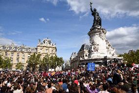 Demonstration In Support Of Gisele Pelicot - Paris