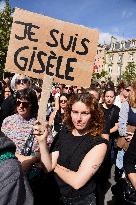 Demonstration In Support Of Gisele Pelicot - Paris