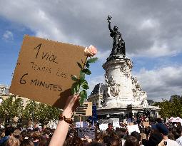 Demonstration In Support Of Gisele Pelicot - Paris