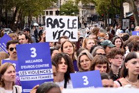 Demonstration In Support Of Gisele Pelicot - Paris