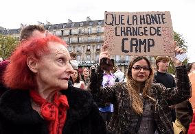 Demonstration In Support Of Gisele Pelicot - Paris