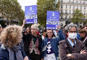 Demonstration In Support Of Gisele Pelicot - Paris