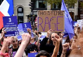 Demonstration In Support Of Gisele Pelicot - Paris