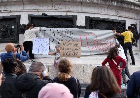 Demonstration In Support Of Gisele Pelicot - Paris