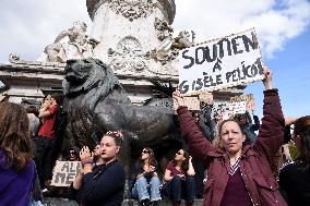 Demonstration In Support Of Gisele Pelicot - Paris