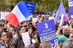 Demonstration In Support Of Gisele Pelicot - Paris