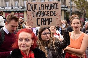 Demonstration In Support Of Gisele Pelicot - Paris