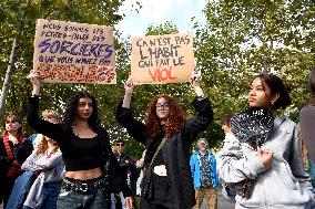 Demonstration In Support Of Gisele Pelicot - Paris