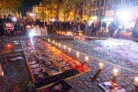 Memorial For Second Anniversary Of Mahsa Amini Death In Cologne