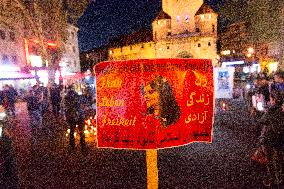 Memorial For Second Anniversary Of Mahsa Amini Death In Cologne