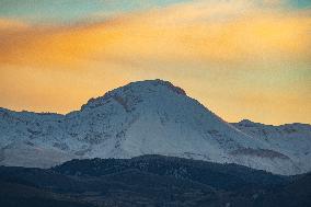 Summer Snowfall Over Gran Sasso D’Italia