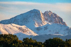 Summer Snowfall Over Gran Sasso D’Italia