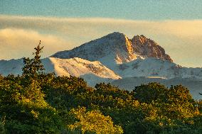 Summer Snowfall Over Gran Sasso D’Italia