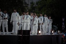 Parade Of French Athletes - Podium - Paris