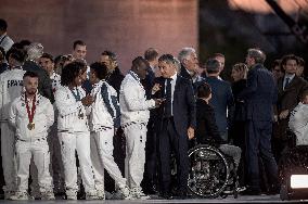 Parade Of French Athletes - Podium - Paris