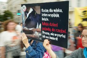 Rally For Animal Rights In Warsaw